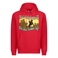 Red aint goin down til the sun comes up cowboy Premium Hoodie - NancyCooperArtShop