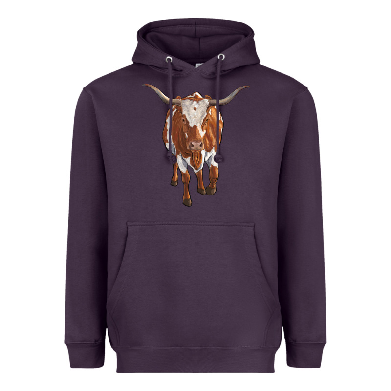 Longhorn Cow Heavyweight Hoodie by RanaPortraitStore | Teevron