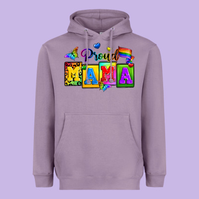 Proud Mama Heavyweight Hoodie Designed By Zillion Design Studio