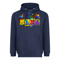 Navy proud mama Heavyweight Hoodie - Zillion Design Studio