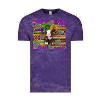 Cloud Purple mardi gras cow Vintage Tee - Artiststas