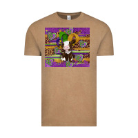Vintage Coffee mardi gras cow Vintage Tee - Artiststas