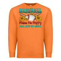 Carrot baseball makes me happy you, not so much Premium Sweatshirt - HRA Design Shop