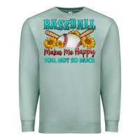 Seafoam baseball makes me happy you, not so much Premium Sweatshirt - HRA Design Shop