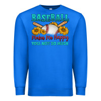 True Royal baseball makes me happy you, not so much Premium Sweatshirt - HRA Design Shop