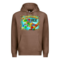 Chestnut au somesaurus rex Premium Hoodie - BarkalooDesign