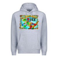 Heather Grey au somesaurus rex Premium Hoodie - BarkalooDesign