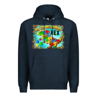 Navy au somesaurus rex Premium Hoodie - BarkalooDesign