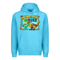 Ocean Blue au somesaurus rex Premium Hoodie - BarkalooDesign