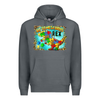 Rock au somesaurus rex Premium Hoodie - BarkalooDesign