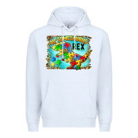White au somesaurus rex Premium Hoodie - BarkalooDesign