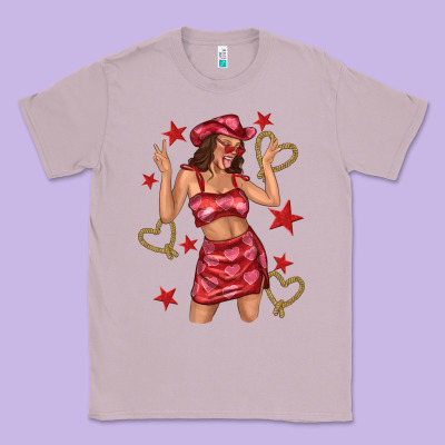 Classic Tee heart cowgirl