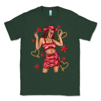 Sports Green heart cowgirl Classic Tee - texasbilliewilder