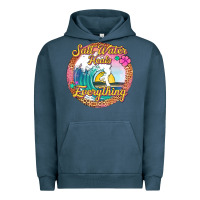 Pigment Midnight Navy salt water heals everything Urban Hoodie - Jasminsmagicworld