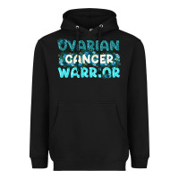 Black Ovarian Cancer Warrior Heavyweight Hoodie - texasbilliewilder