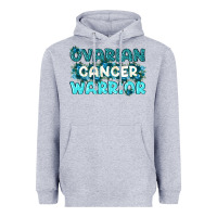 Heather Grey Ovarian Cancer Warrior Heavyweight Hoodie - texasbilliewilder