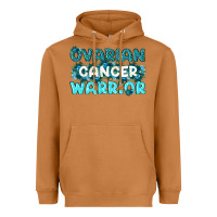 Meerkat Ovarian Cancer Warrior Heavyweight Hoodie - texasbilliewilder