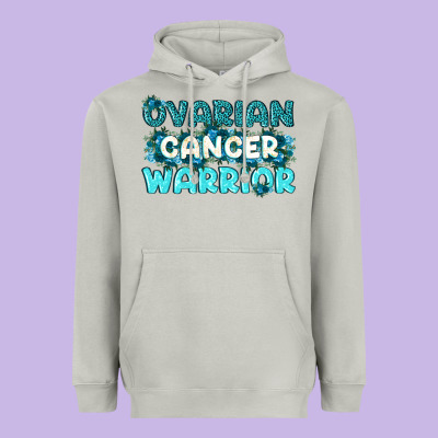 Ovarian Cancer Warrior Heavyweight Hoodie Designed By Texasbilliewilder