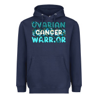 Navy Ovarian Cancer Warrior Heavyweight Hoodie - texasbilliewilder