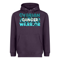 Plum Ovarian Cancer Warrior Heavyweight Hoodie - texasbilliewilder