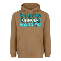Toasted Coconut Ovarian Cancer Warrior Heavyweight Hoodie - texasbilliewilder