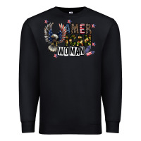 Black american woman Premium Sweatshirt - CowhideDigitalArt