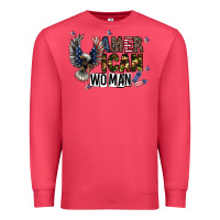 Cardinal american woman Premium Sweatshirt - CowhideDigitalArt