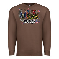 Chestnut american woman Premium Sweatshirt - CowhideDigitalArt