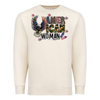 Sandshell american woman Premium Sweatshirt - CowhideDigitalArt