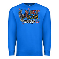 True Royal american woman Premium Sweatshirt - CowhideDigitalArt