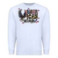 White american woman Premium Sweatshirt - CowhideDigitalArt