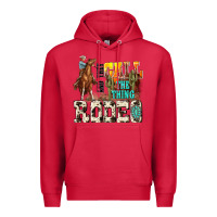 Cardinal and they call the thing rodeo Premium Hoodie - NancyCooperArtShop