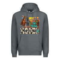Rock and they call the thing rodeo Premium Hoodie - NancyCooperArtShop