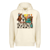 Sandshell and they call the thing rodeo Premium Hoodie - NancyCooperArtShop