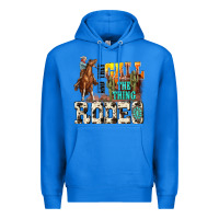 True Royal and they call the thing rodeo Premium Hoodie - NancyCooperArtShop