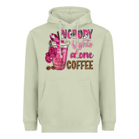 Matcha Nobody Fights Alone Coffee Heavyweight Hoodie - texasbilliewilder