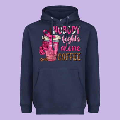 Nobody Fights Alone Coffee Heavyweight Hoodie Designed By Texasbilliewilder