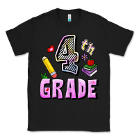 Black Fourth Grade Classic Tee - RanaPortraitStore