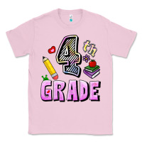 Bubblegum Pink Fourth Grade Classic Tee - RanaPortraitStore