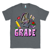 Charcoal Heather Fourth Grade Classic Tee - RanaPortraitStore