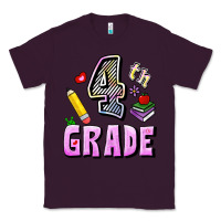 Plum Fourth Grade Classic Tee - RanaPortraitStore