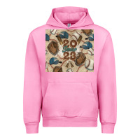 Fuchsia Pink Baseball senior Urban Hoodie - NancyCooperArtShop