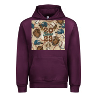Mauve Wine Baseball senior Urban Hoodie - NancyCooperArtShop