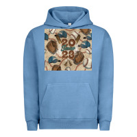 Pigment Pebble Blue Baseball senior Urban Hoodie - NancyCooperArtShop