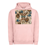 Pigment Salmon Baseball senior Urban Hoodie - NancyCooperArtShop