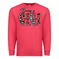 Cardinal being a gigi makes my life complate Premium Sweatshirt - CowhideDigitalArt