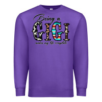 Purple being a gigi makes my life complate Premium Sweatshirt - CowhideDigitalArt