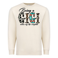 Sandshell being a gigi makes my life complate Premium Sweatshirt - CowhideDigitalArt