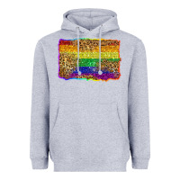 Heather Grey pride background Heavyweight Hoodie - Zillion Design Studio
