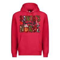 Cardinal santa's favorite nurse Premium Hoodie - Jasminsmagicworld